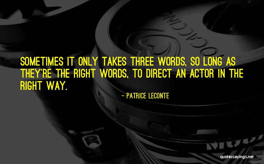 Sometimes It Takes Quotes By Patrice Leconte