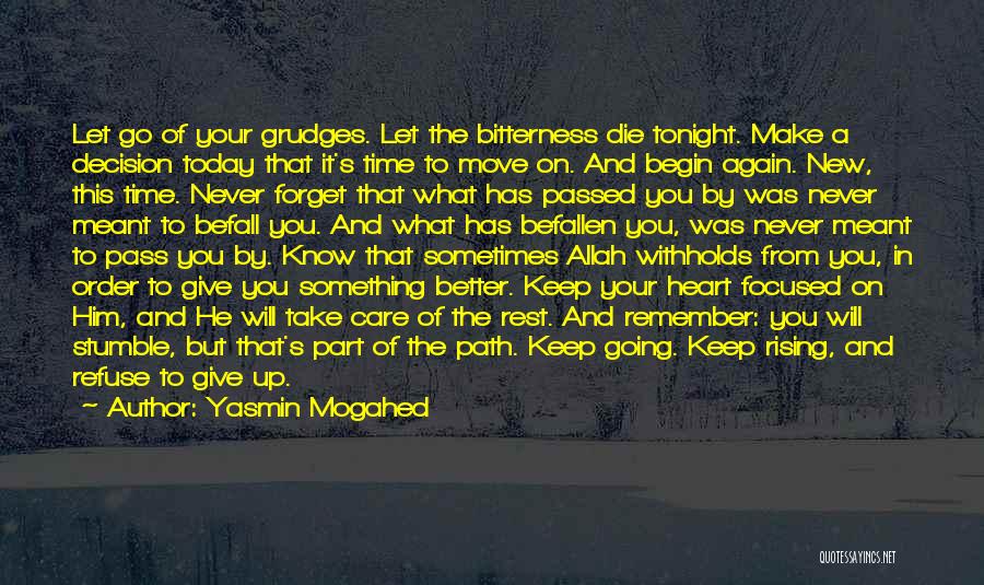 Sometimes It's Better To Give Up Quotes By Yasmin Mogahed
