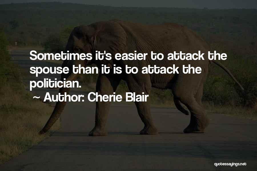 Sometimes It's Easier Quotes By Cherie Blair