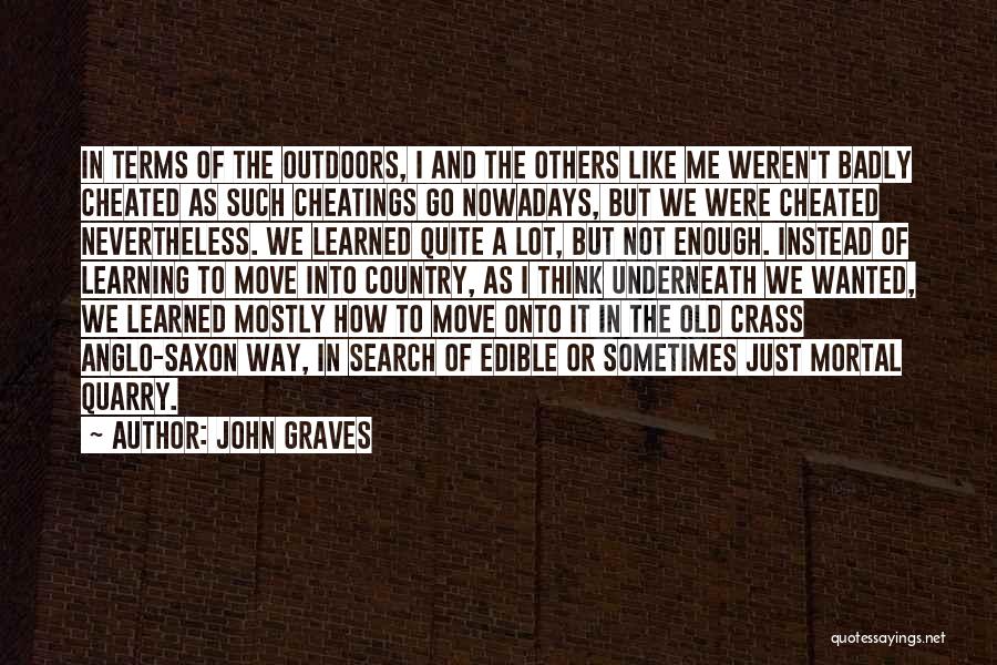 Sometimes It's Just Not Enough Quotes By John Graves