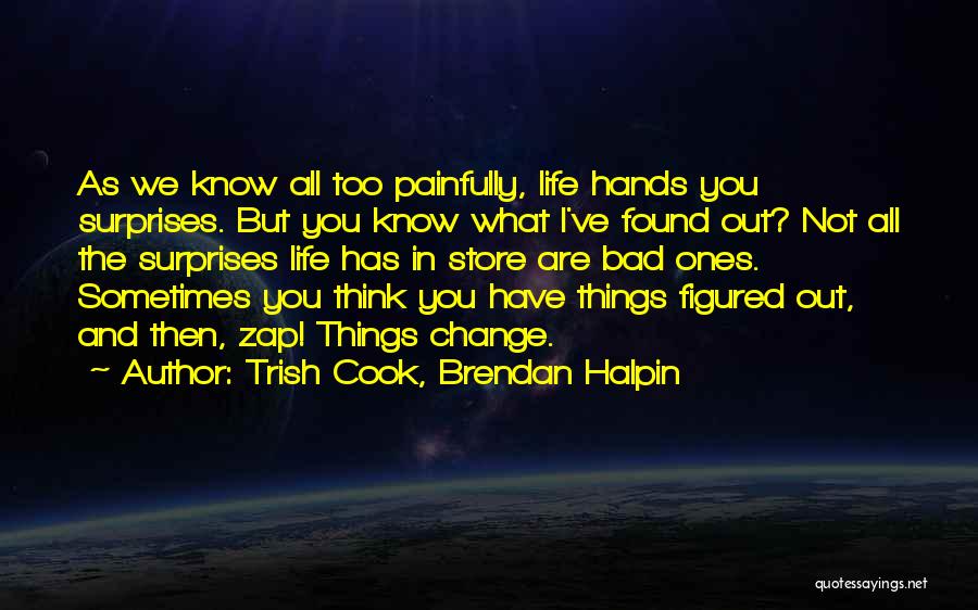 Sometimes Life Surprises You Quotes By Trish Cook, Brendan Halpin