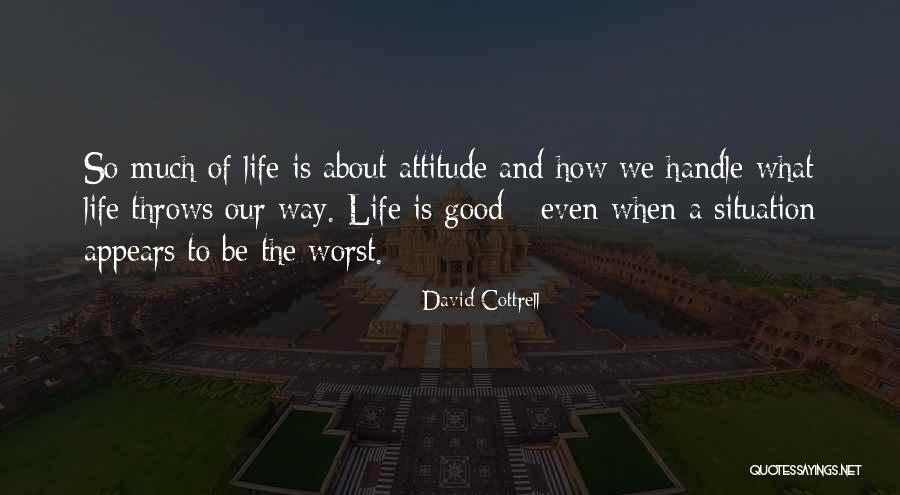 Sometimes Life Throws Quotes By David Cottrell