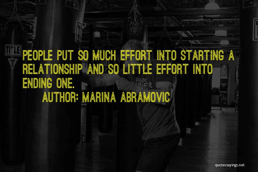 Sometimes Starting Over Quotes By Marina Abramovic