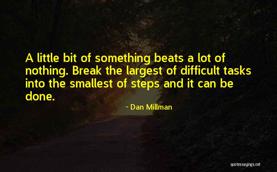 Sometimes The Smallest Things Quotes By Dan Millman