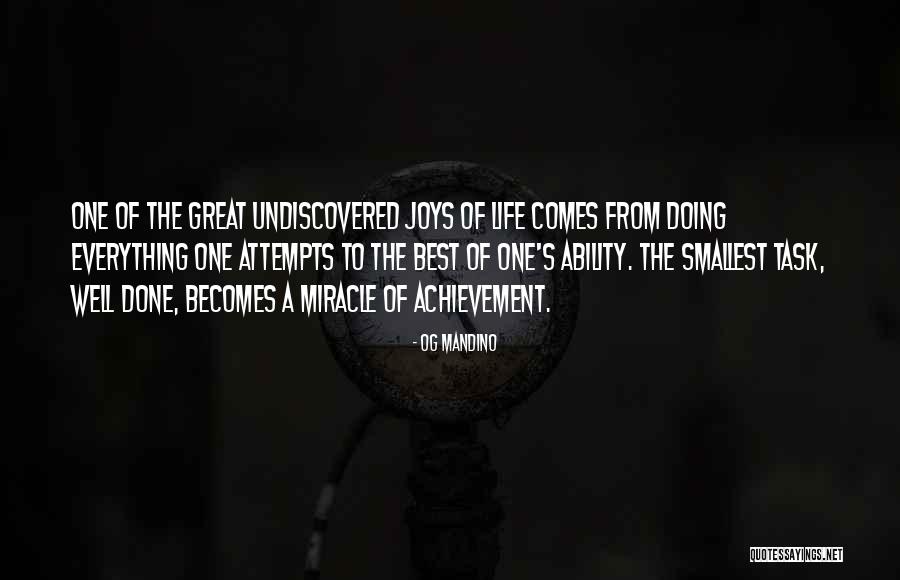Sometimes The Smallest Things Quotes By Og Mandino Sometimes The Smallest Things Quotes By Og Mandino