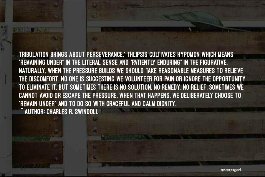 Sometimes There Is No Solution Quotes By Charles R. Swindoll