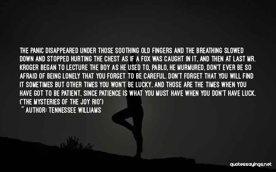 Sometimes We Forget How Lucky We Are Quotes By Tennessee Williams