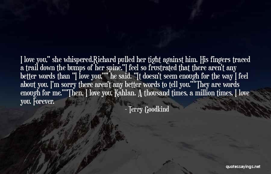 Sometimes Words Aren't Enough Quotes By Terry Goodkind Sometimes Words Aren't Enough Quotes By Terry Goodkind