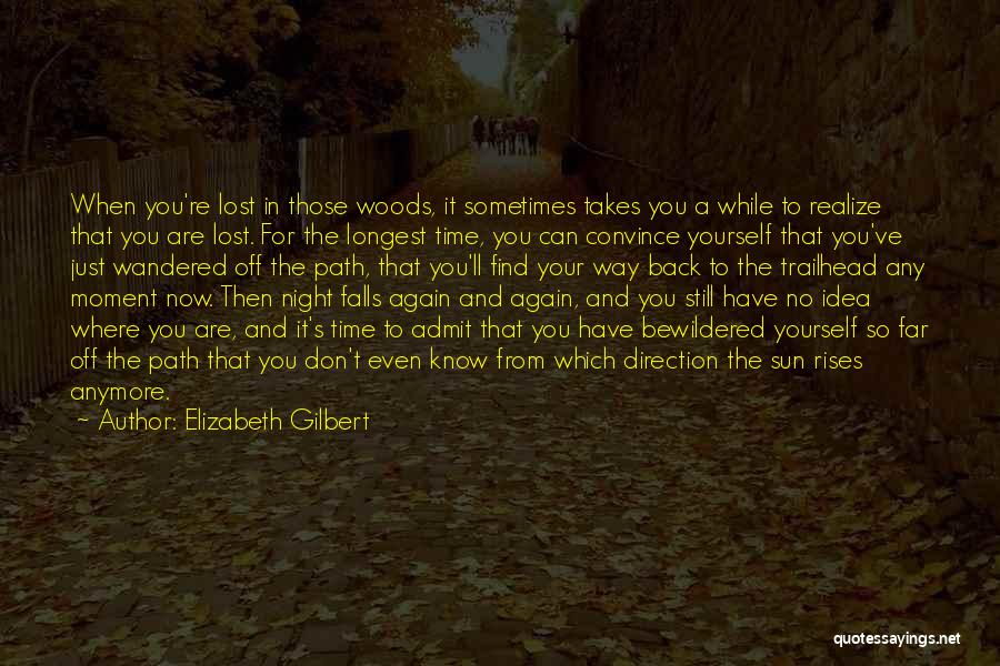 Sometimes You Don't Realize Quotes By Elizabeth Gilbert