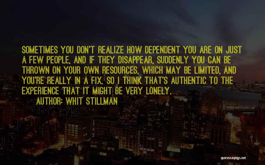 Sometimes You Don't Realize Quotes By Whit Stillman