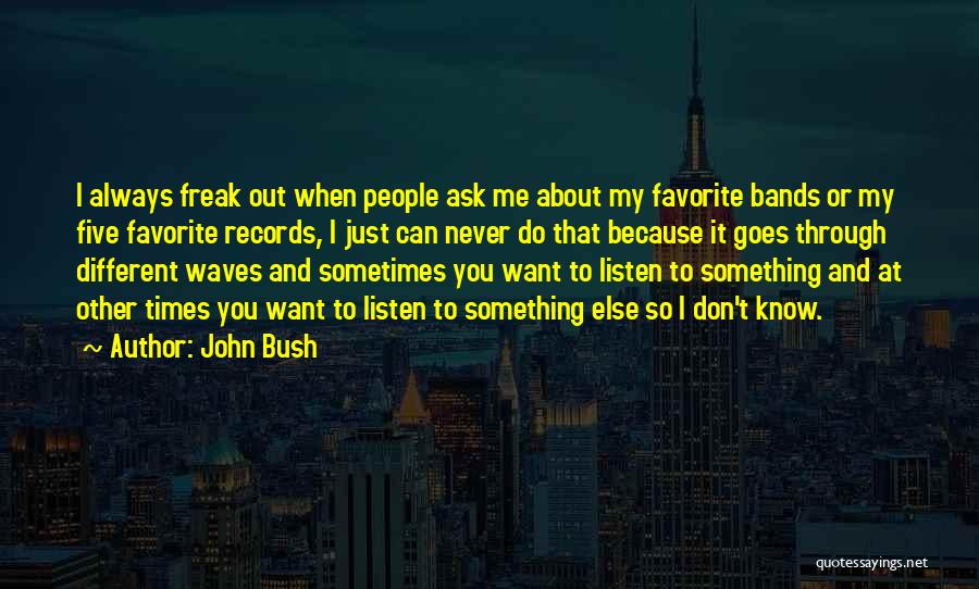 Sometimes You Never Know Quotes By John Bush