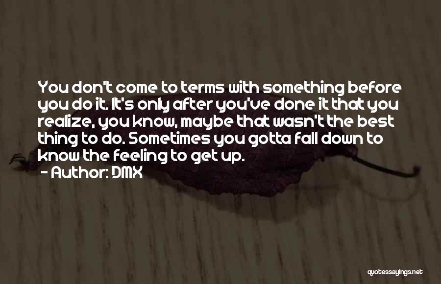 Sometimes You Realize Quotes By DMX