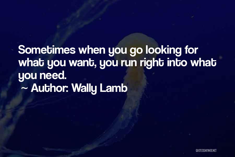 Sometimes You Want Quotes By Wally Lamb