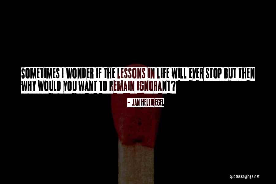 Sometimes You Wonder Quotes By Jan Hellriegel Sometimes You Wonder Quotes By Jan Hellriegel