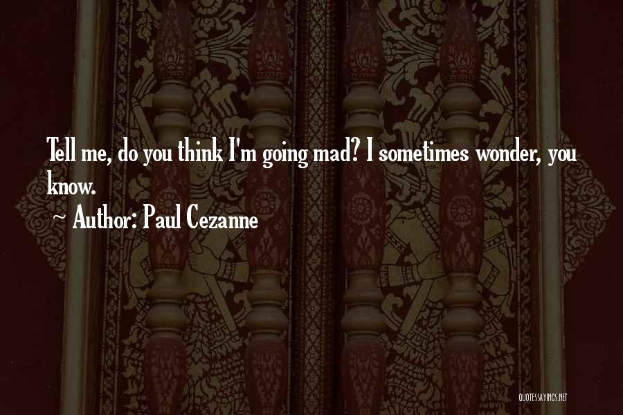 Sometimes You Wonder Quotes By Paul Cezanne