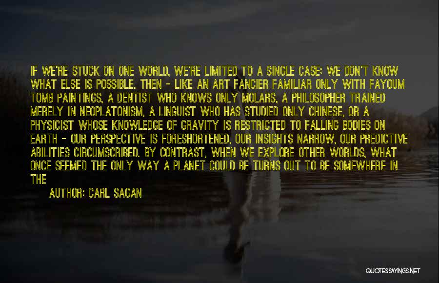 Somewhere On The Earth Quotes By Carl Sagan