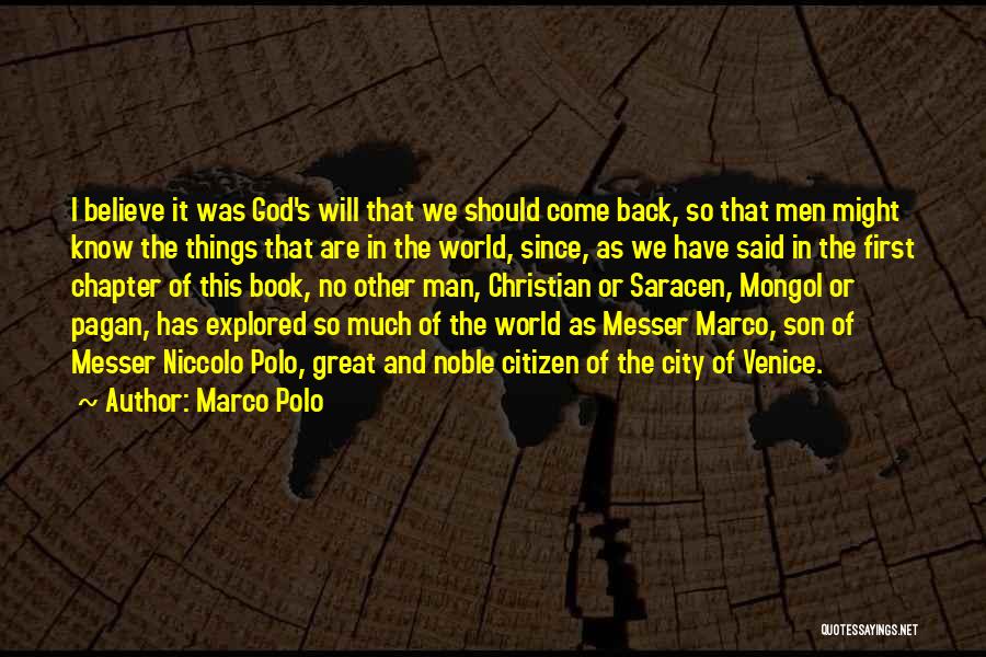 Son Quotes By Marco Polo