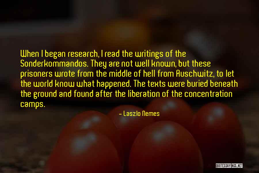 Sonderkommandos Auschwitz Quotes By Laszlo Nemes Sonderkommandos Auschwitz Quotes By Laszlo Nemes