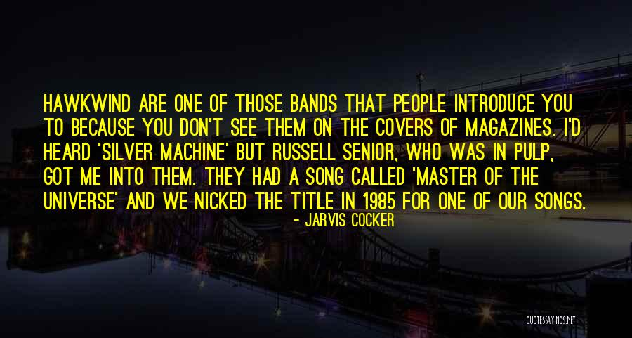 Song Covers Quotes By Jarvis Cocker Song Covers Quotes By Jarvis Cocker