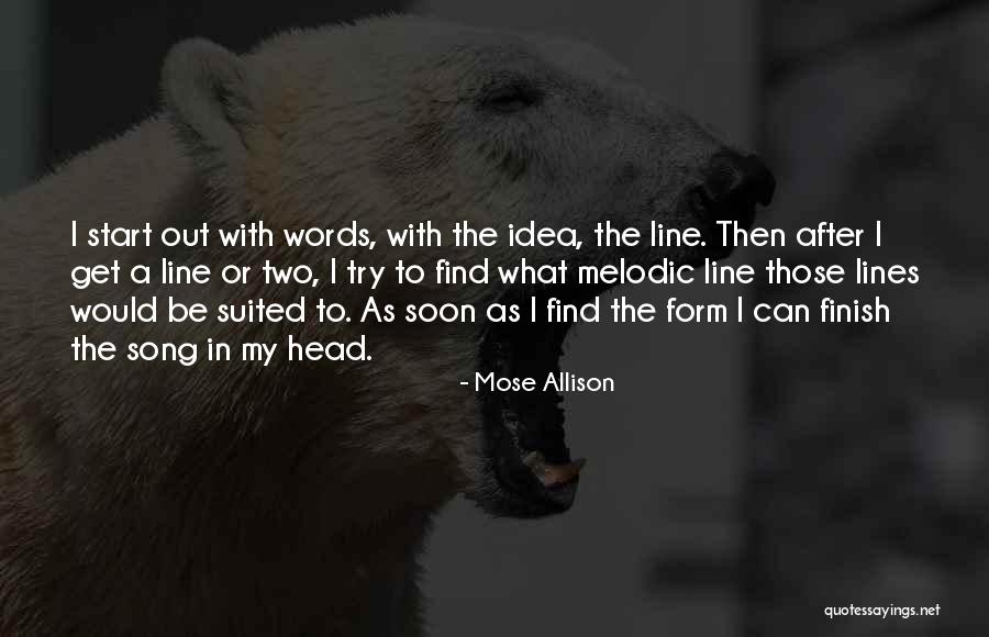 Song Lines Quotes By Mose Allison Song Lines Quotes By Mose Allison