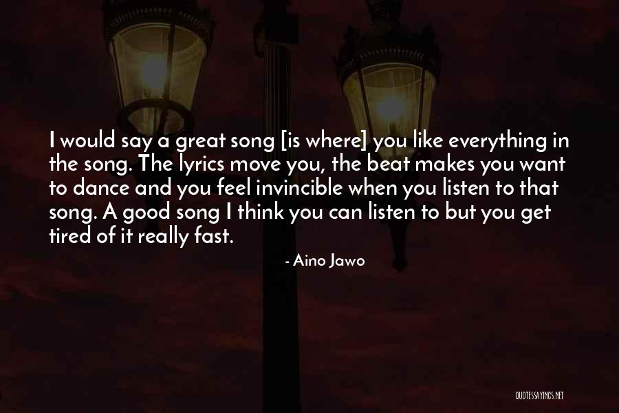 Song Lyrics And Good Quotes By Aino Jawo