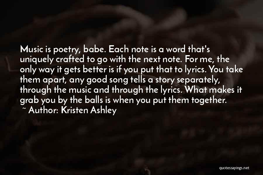 Song Lyrics And Good Quotes By Kristen Ashley