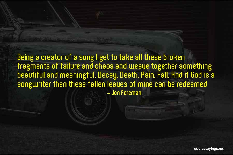 Song Of Myself Death Quotes By Jon Foreman