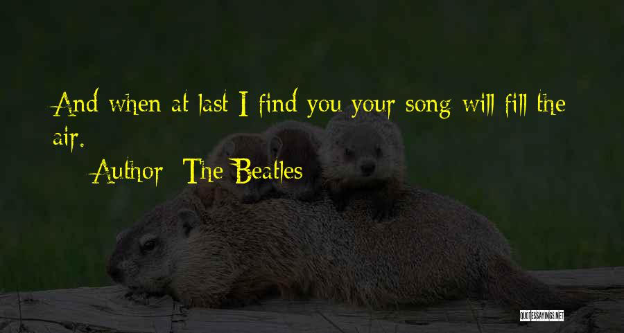 Song Quotes By The Beatles
