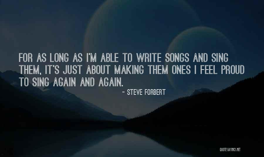 Songs About Quotes By Steve Forbert