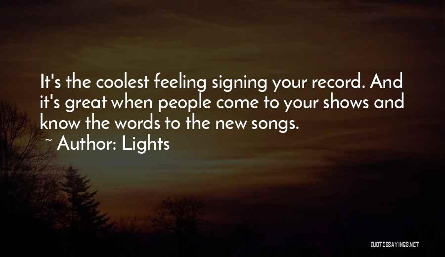 Songs And Quotes By Lights
