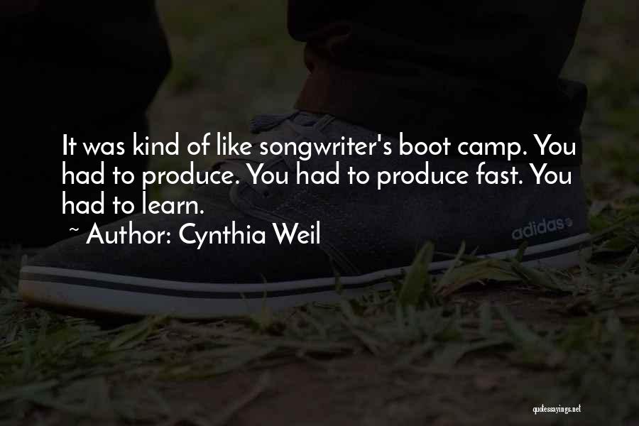 Songwriter Quotes By Cynthia Weil