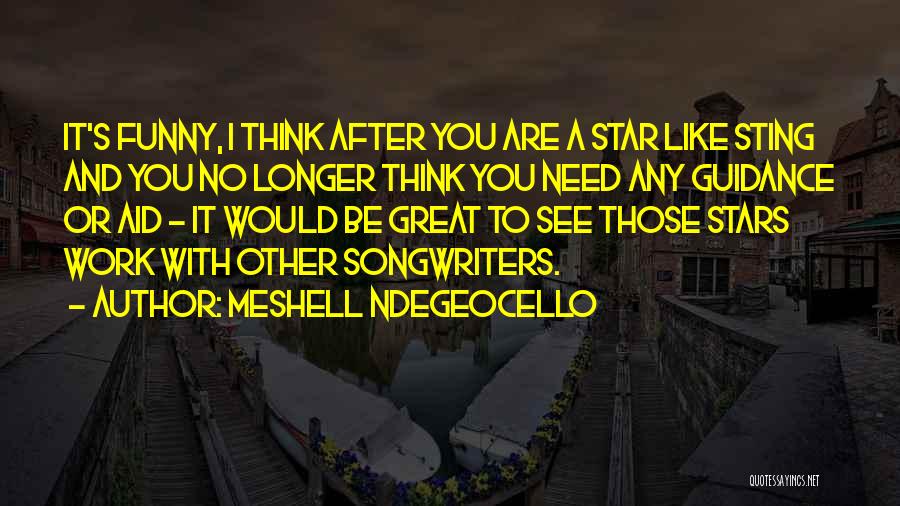 Songwriters Quotes By Meshell Ndegeocello