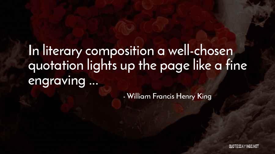Sonics Hours Quotes By William Francis Henry King Sonics Hours Quotes By William Francis Henry King