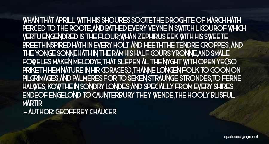 Sonne Quotes By Geoffrey Chaucer