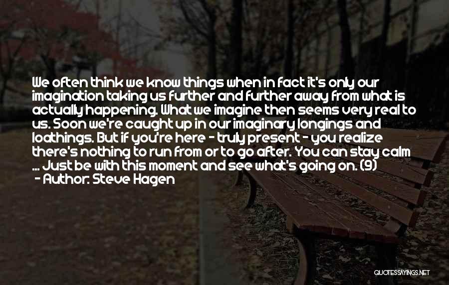 Soon You'll Realize Quotes By Steve Hagen