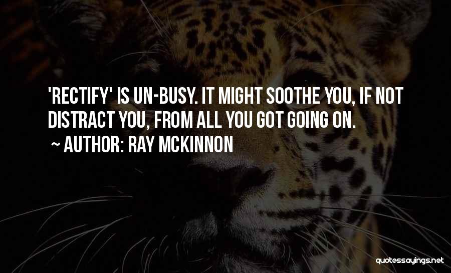 Soothe Quotes By Ray McKinnon