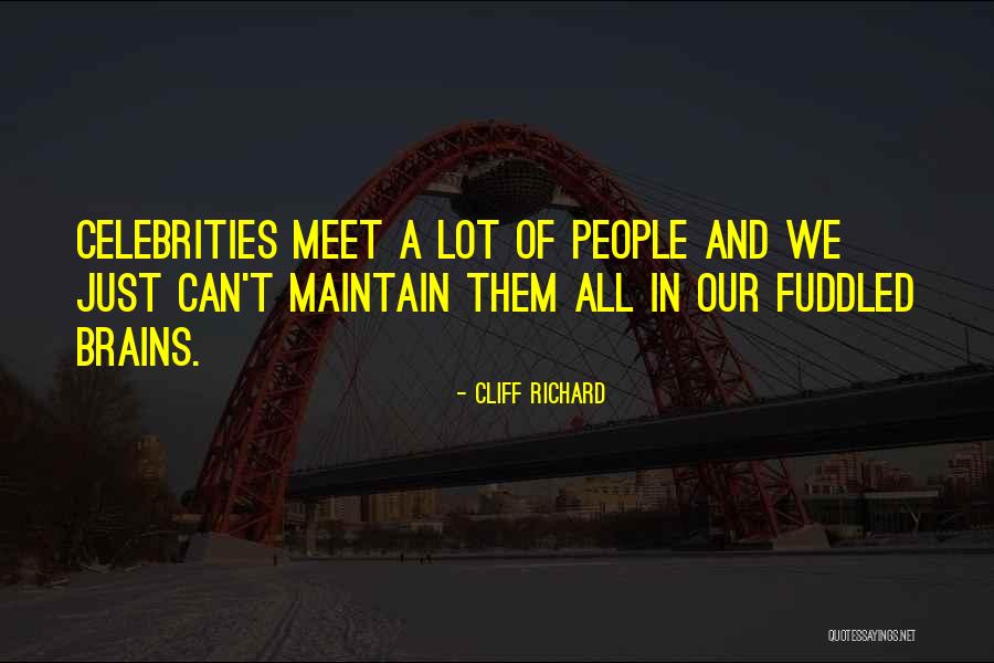 Soothsay Quotes By Cliff Richard Soothsay Quotes By Cliff Richard