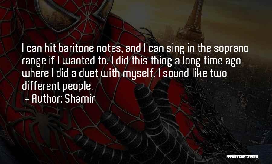 Soprano Quotes By Shamir