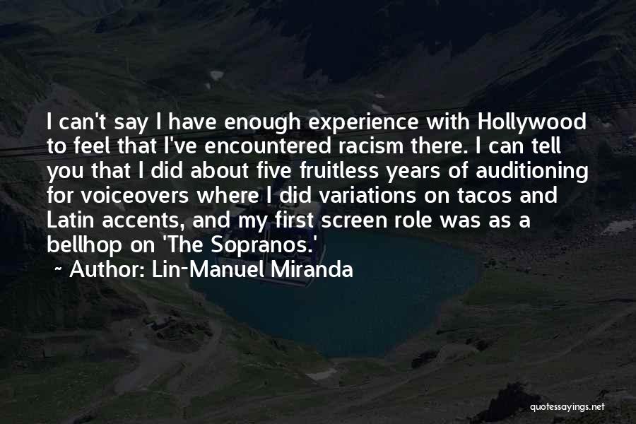 Sopranos Quotes By Lin-Manuel Miranda