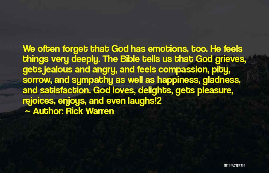 Sorrow From The Bible Quotes By Rick Warren