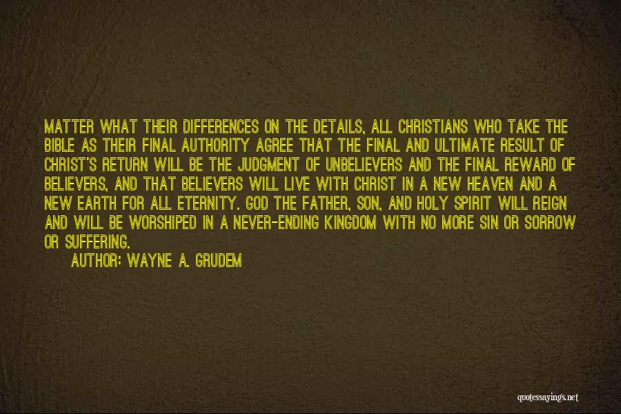 Sorrow From The Bible Quotes By Wayne A. Grudem