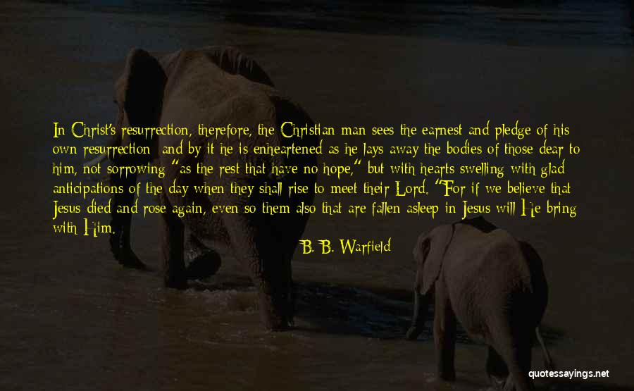 Sorrowing Man Quotes By B. B. Warfield Sorrowing Man Quotes By B. B. Warfield