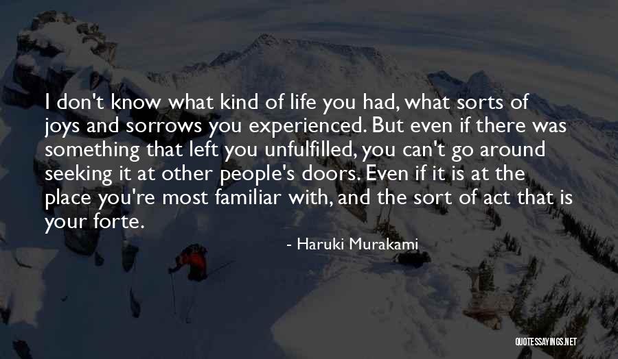 Sorrows Of Life Quotes By Haruki Murakami