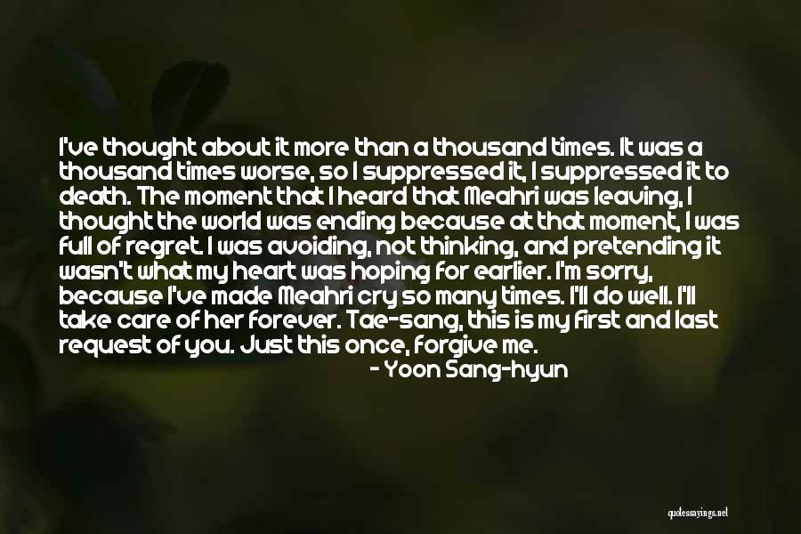Sorry About Death Quotes By Yoon Sang-hyun Sorry About Death Quotes By Yoon Sang-hyun