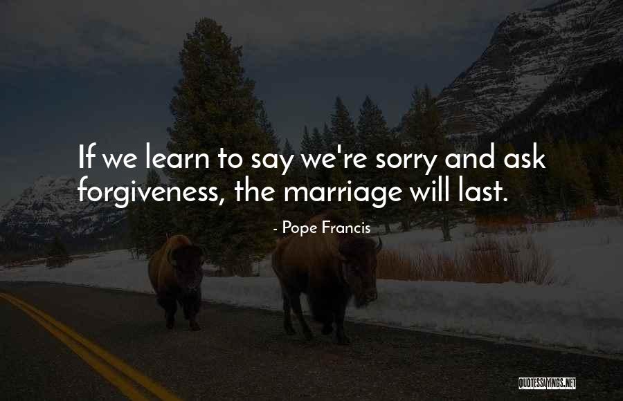 Sorry And Forgiveness Quotes By Pope Francis