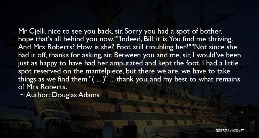 Sorry And Thank You Quotes By Douglas Adams