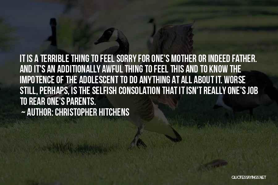 Sorry Feel Quotes By Christopher Hitchens