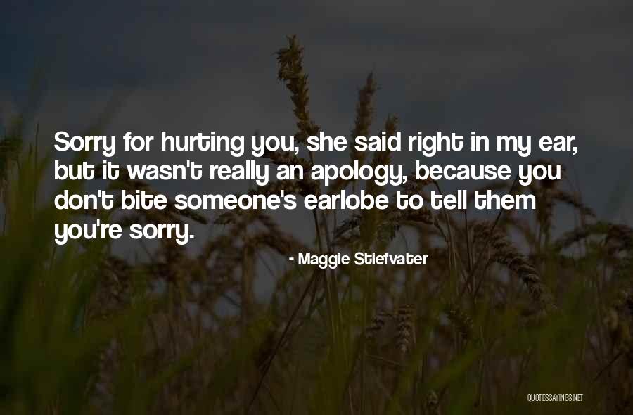 Sorry For Hurting Quotes By Maggie Stiefvater