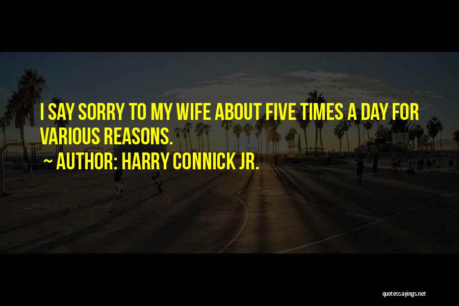 Sorry For My Wife Quotes By Harry Connick Jr.