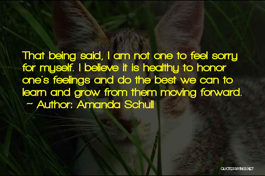 Sorry For Myself Quotes By Amanda Schull